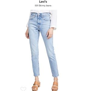 Levi’s 501 tango light skinny jeans